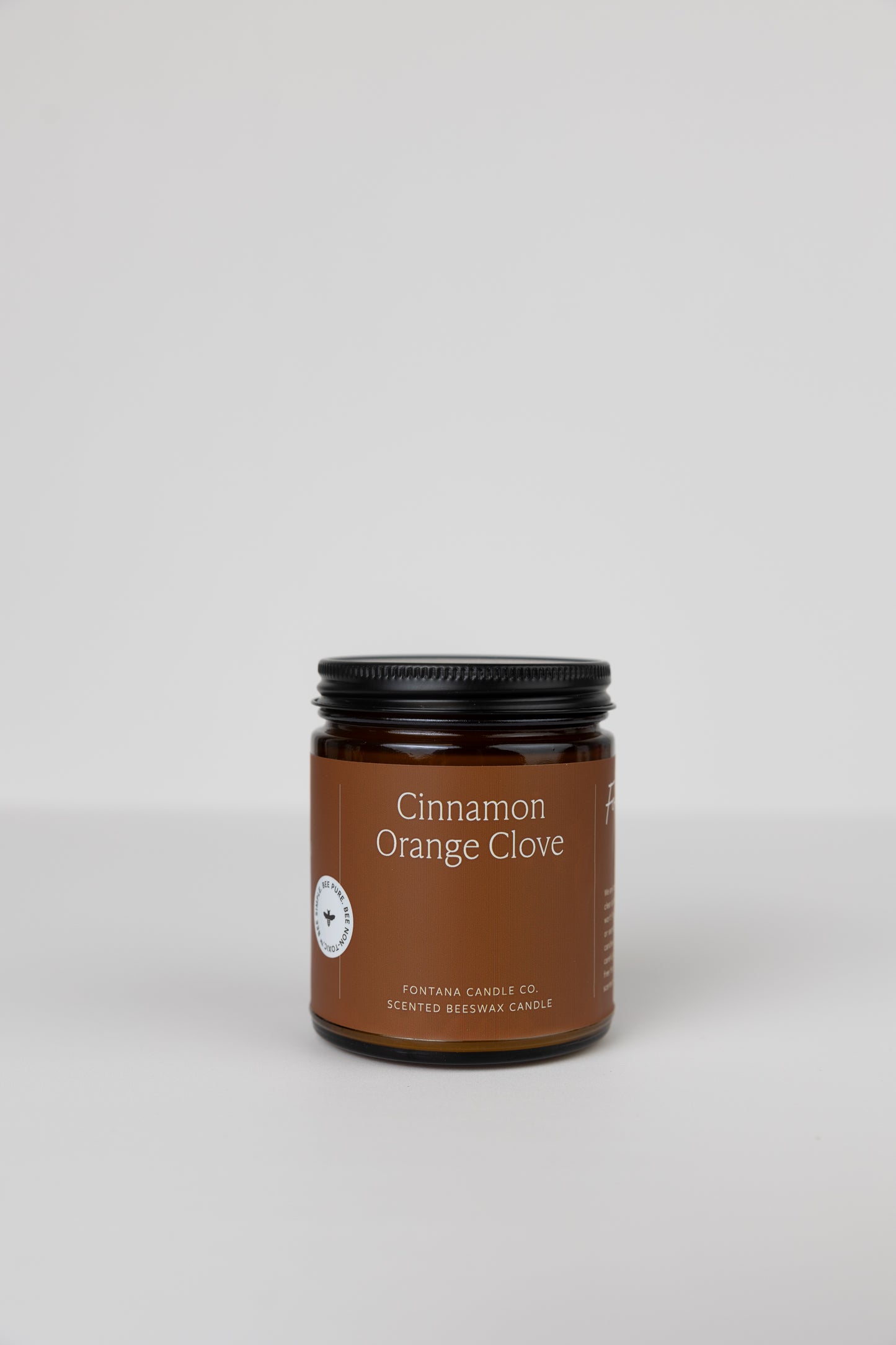 Cinnamon Orange Clove Essential Oil Beeswax Candle