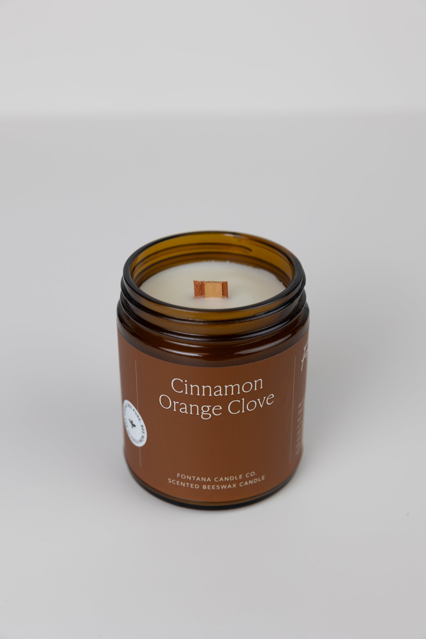 Cinnamon Orange Clove Essential Oil Beeswax Candle